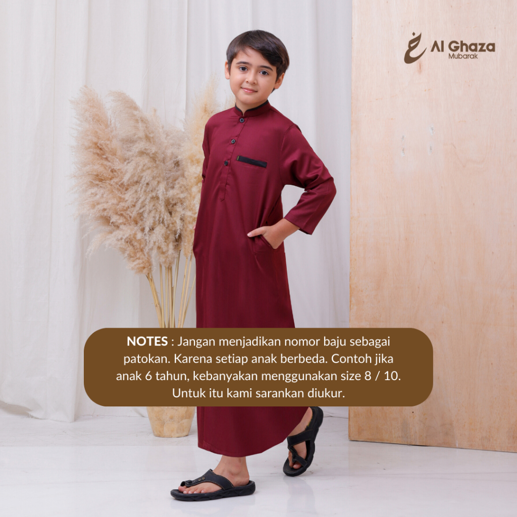 Alghaza Mubarak | Jubah Anak Cowok | Gamis Arofah Anak