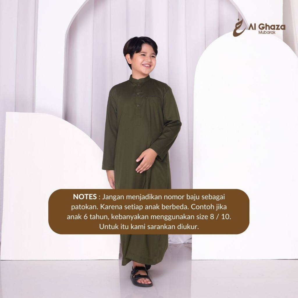 Alghaza Mubarak | Jubah Anak Cowok | Gamis Ahmad Anak