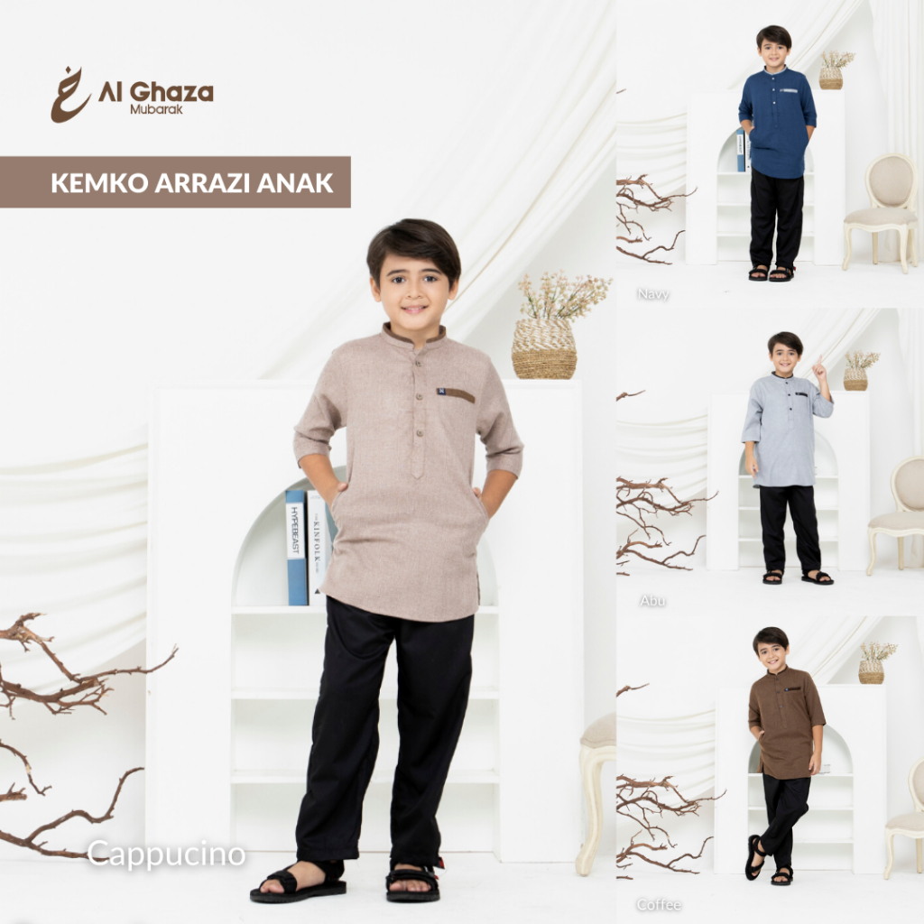 Alghaza Mubarak | Kemeja Koko Anak Pria | Kemko Arazzi