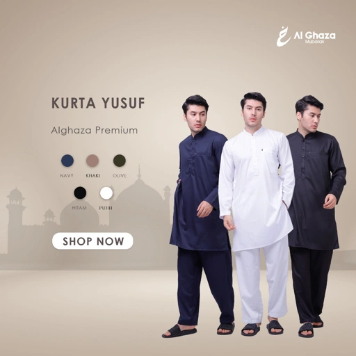 Image of Alghaza Mubarak | Kurta Dewasa Setelan | Kurta Yusuf