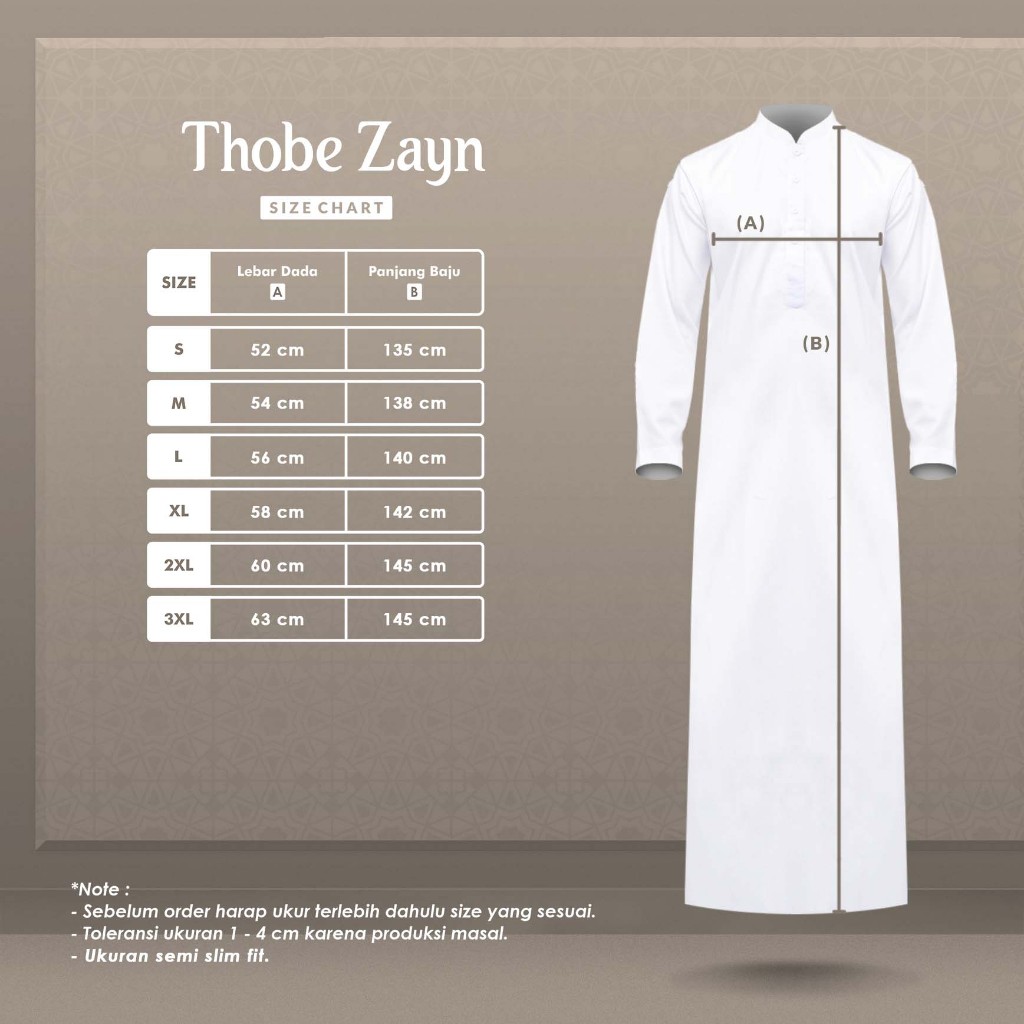 Alghaza Mubarak | Thobe Premium Zayn