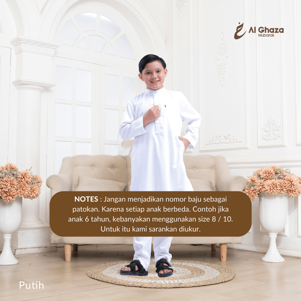 Alghaza Mubarak | Kurta Anak Pria Setelan | Kurta Yusuf Anak