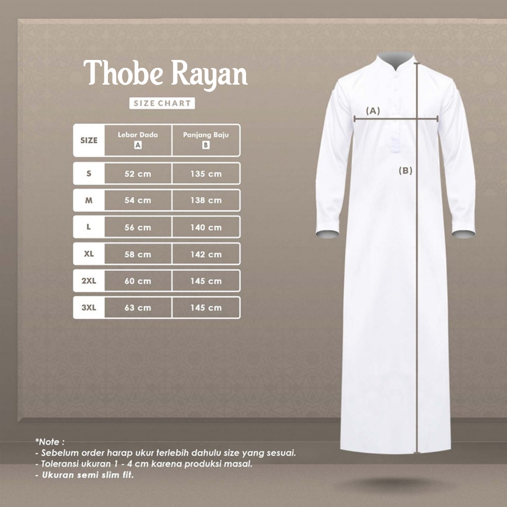 Alghaza Mubarak | Thobe Premium Rayan