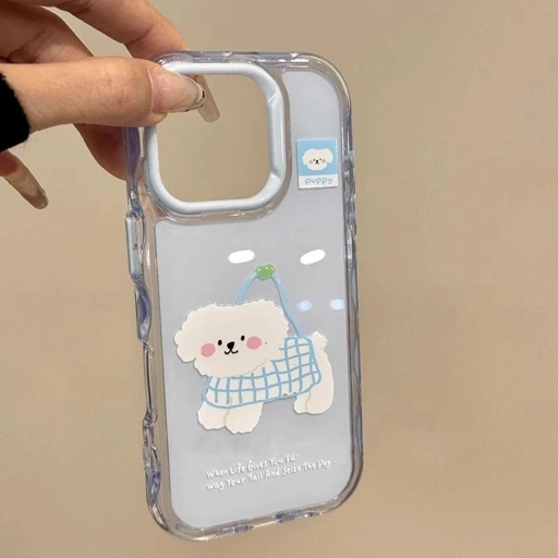 Image of cartoon puppy iphone case with charm suitable for iphone 17-13