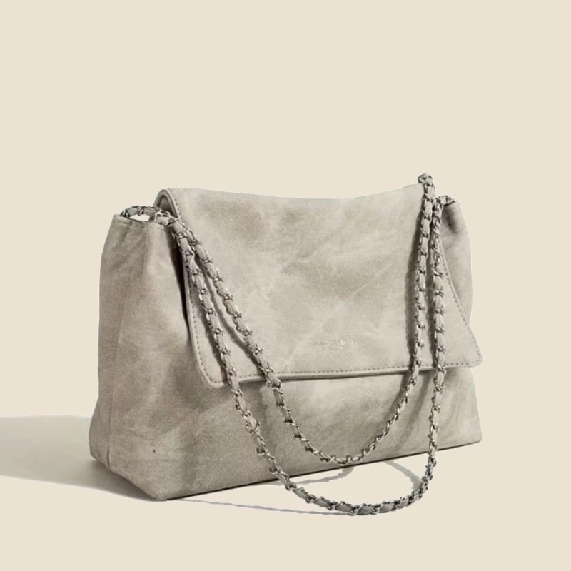 leather flap shoulder bag for women fashion korean style bag