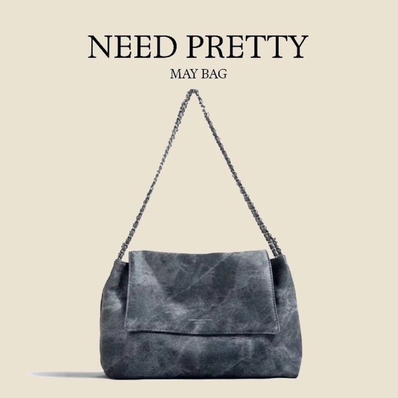 leather flap shoulder bag for women fashion korean style bag