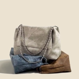 leather flap shoulder bag for women fashion korean style bag