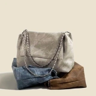 Image of leather flap shoulder bag for women fashion korean style bag