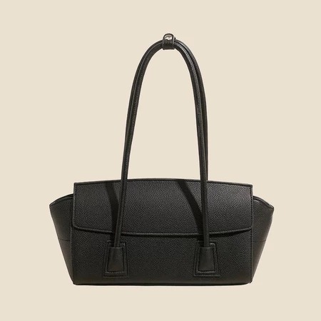 leather flap shoulder tote wide women bag korea new designer fashion style daily work campus