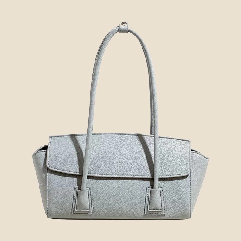 leather flap shoulder tote wide women bag korea new designer fashion style daily work campus