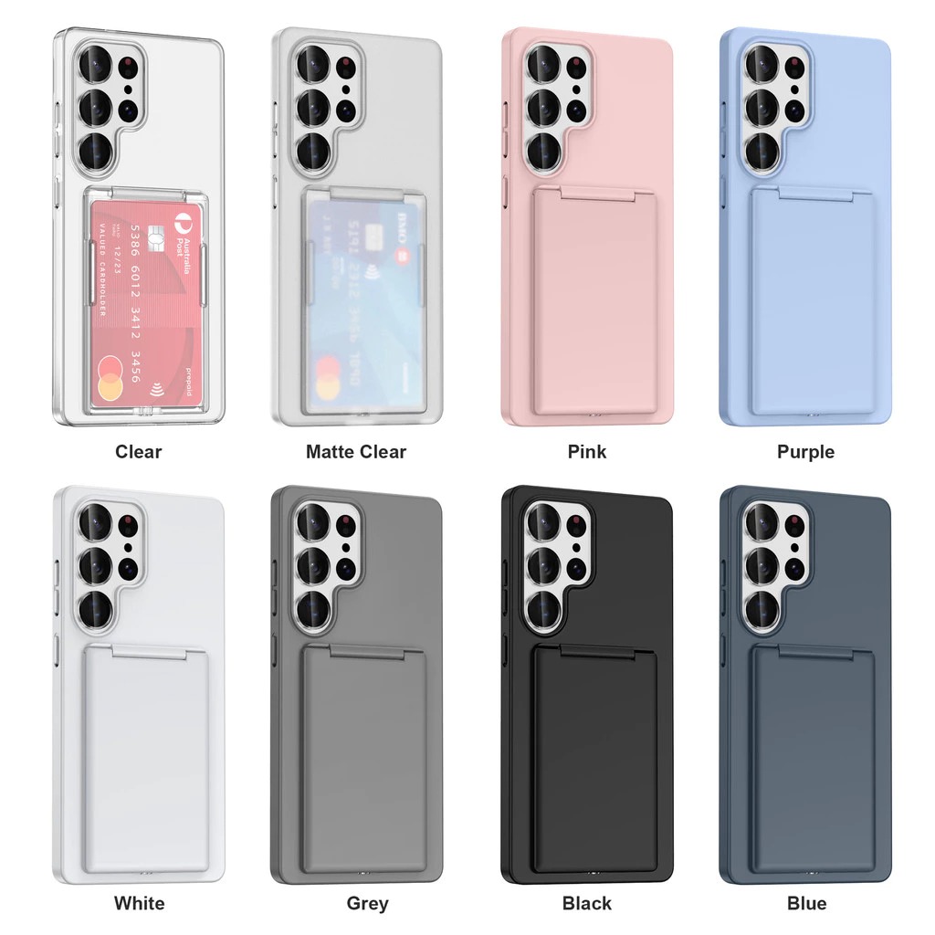 famous Samsung S26 ultra Card Holder Phone Case S25 Stand Full-Cover S24 ultra plus Protective Case