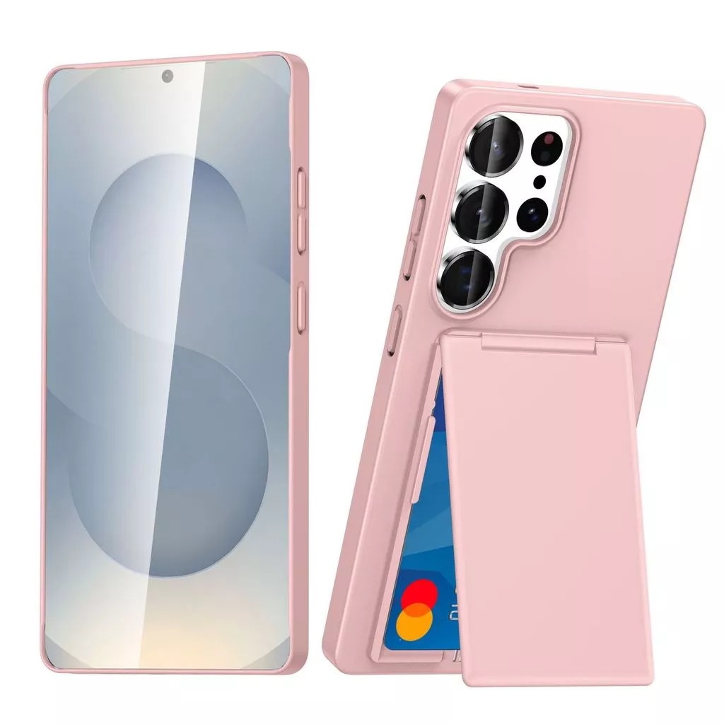 famous Samsung S26 ultra Card Holder Phone Case S25 Stand Full-Cover S24 ultra plus Protective Case