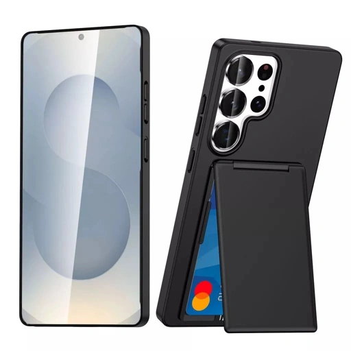Image of famous Samsung S26 ultra Card Holder Phone Case S25 Stand Full-Cover S24 ultra plus Protective Case
