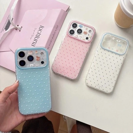 Image of iphone 17 pro max case cute cartoon 16 15 14 promax pro aesthetic polkadot casing