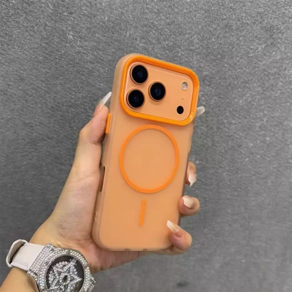 case iphone 17 promax 16 15 14 promax pro 13 frosted matte magnetic full protection casing
