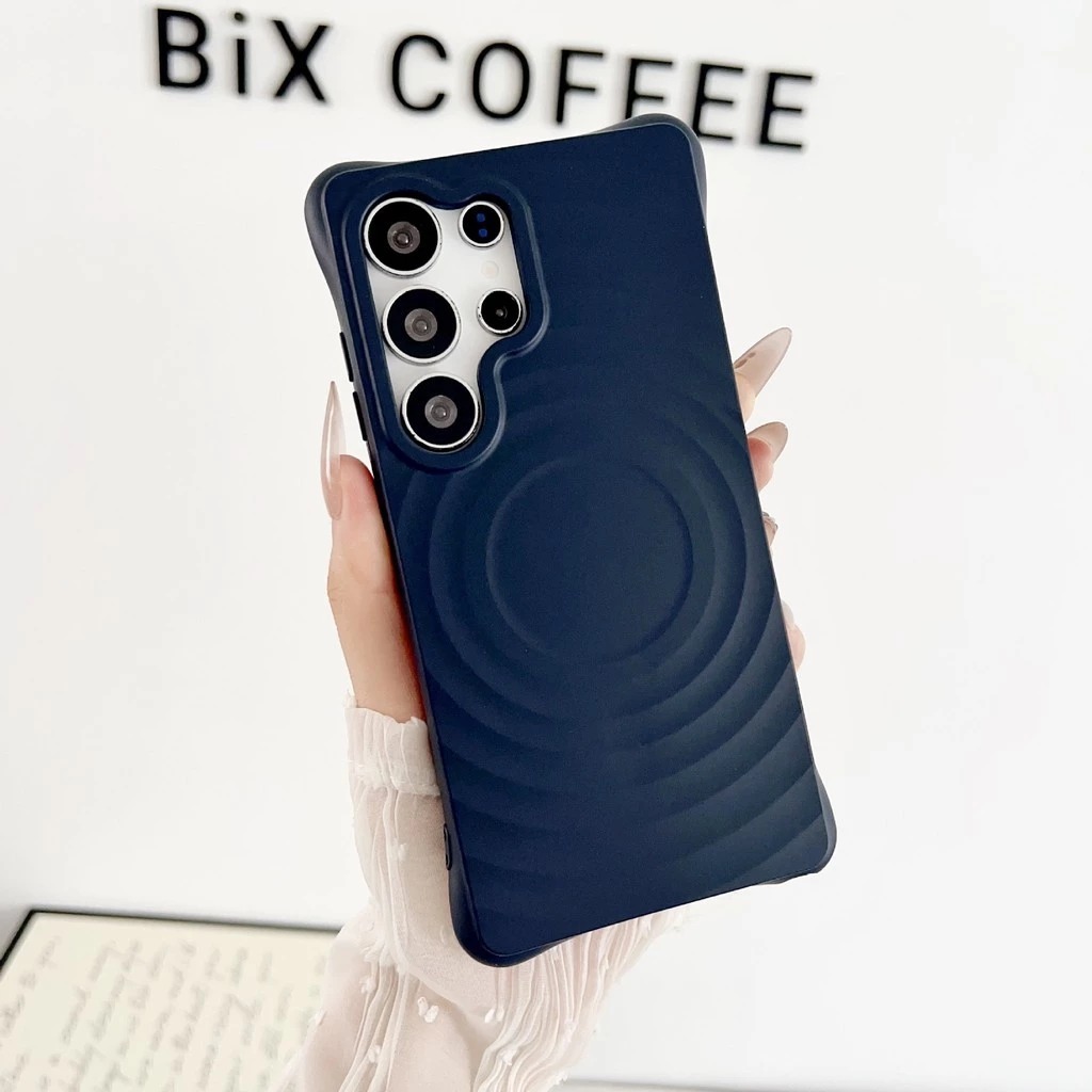Wave Pattern Magnetic Phone Case Suitable for Samsung S26 ultra Silicone S25 s24 s23 ultra plus