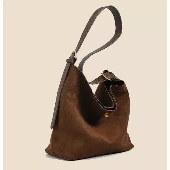 New Suede leather large capacity women fashion Korean style design crossbody shoulder bag