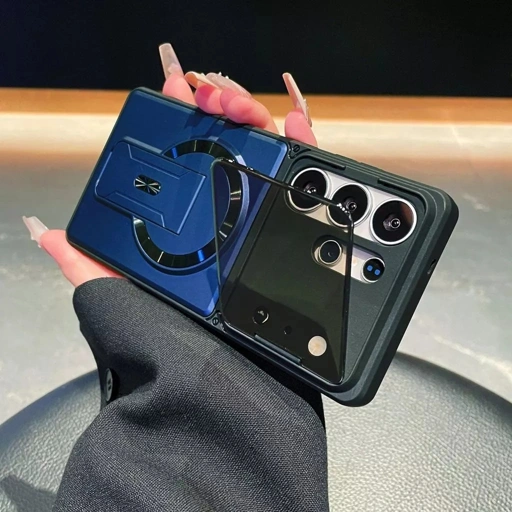 Image of Lens cover anti drop Samsung S26 Ultra phone case s25 magnetic stand s24 ultra armor phone casing
