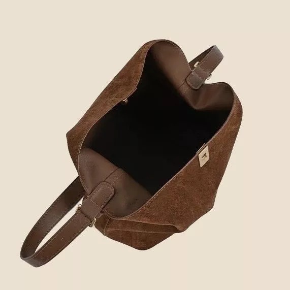 New Suede leather large capacity women fashion Korean style design crossbody shoulder bag