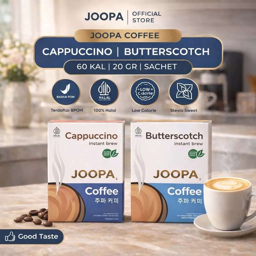 JOOPA Butterscotch Coffee Latte with Stevia low calorie instant drink 3in1 bundling set