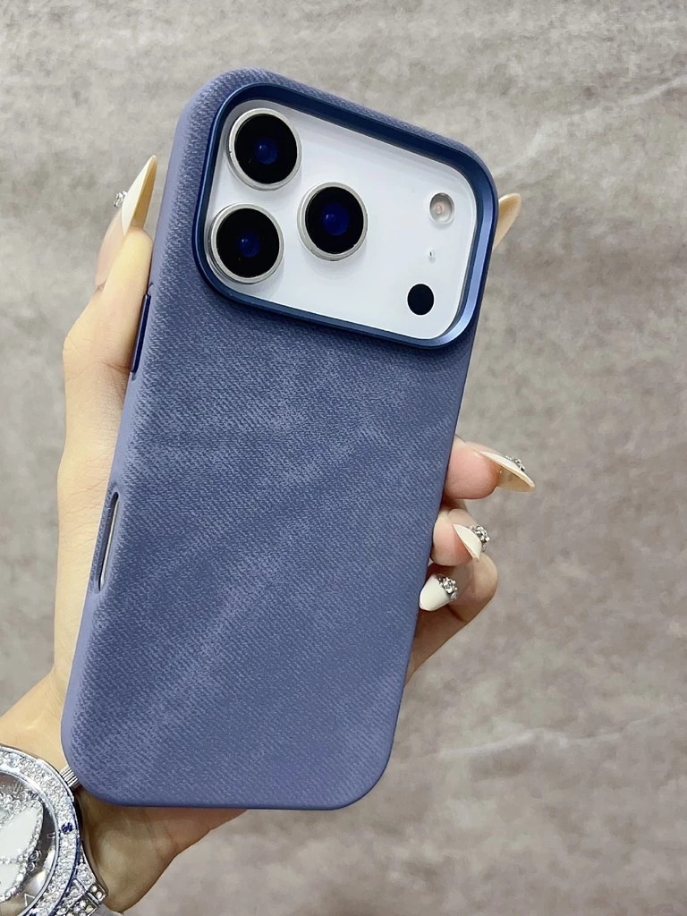 Flannel magnetic case iphone 17 pro max high end suede 16 promax anti drop iphone case
