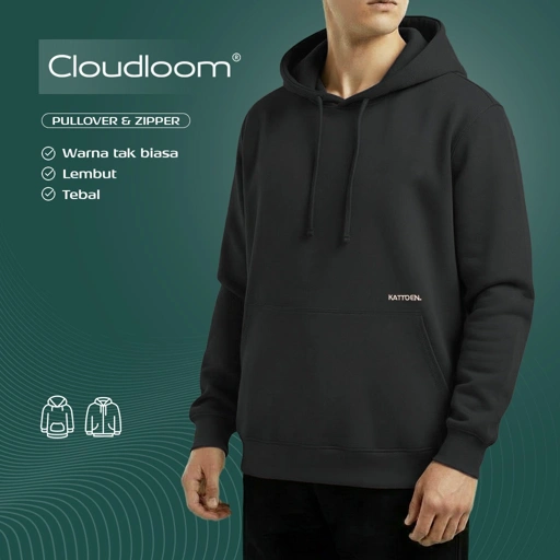 Image of HOODIE CLOUDLOOM CARBON GREY 