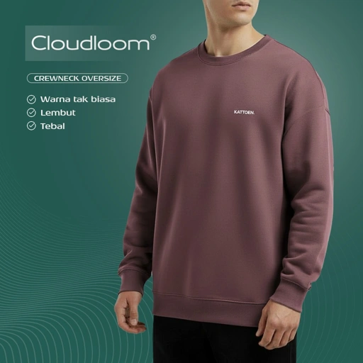 Image of Kattoen - Cloudloom Crewneck Sweater Maven 280 Gsm