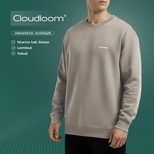 Image of Kattoen - Cloudloom Crewneck Sweater Peanut 280 Gsm