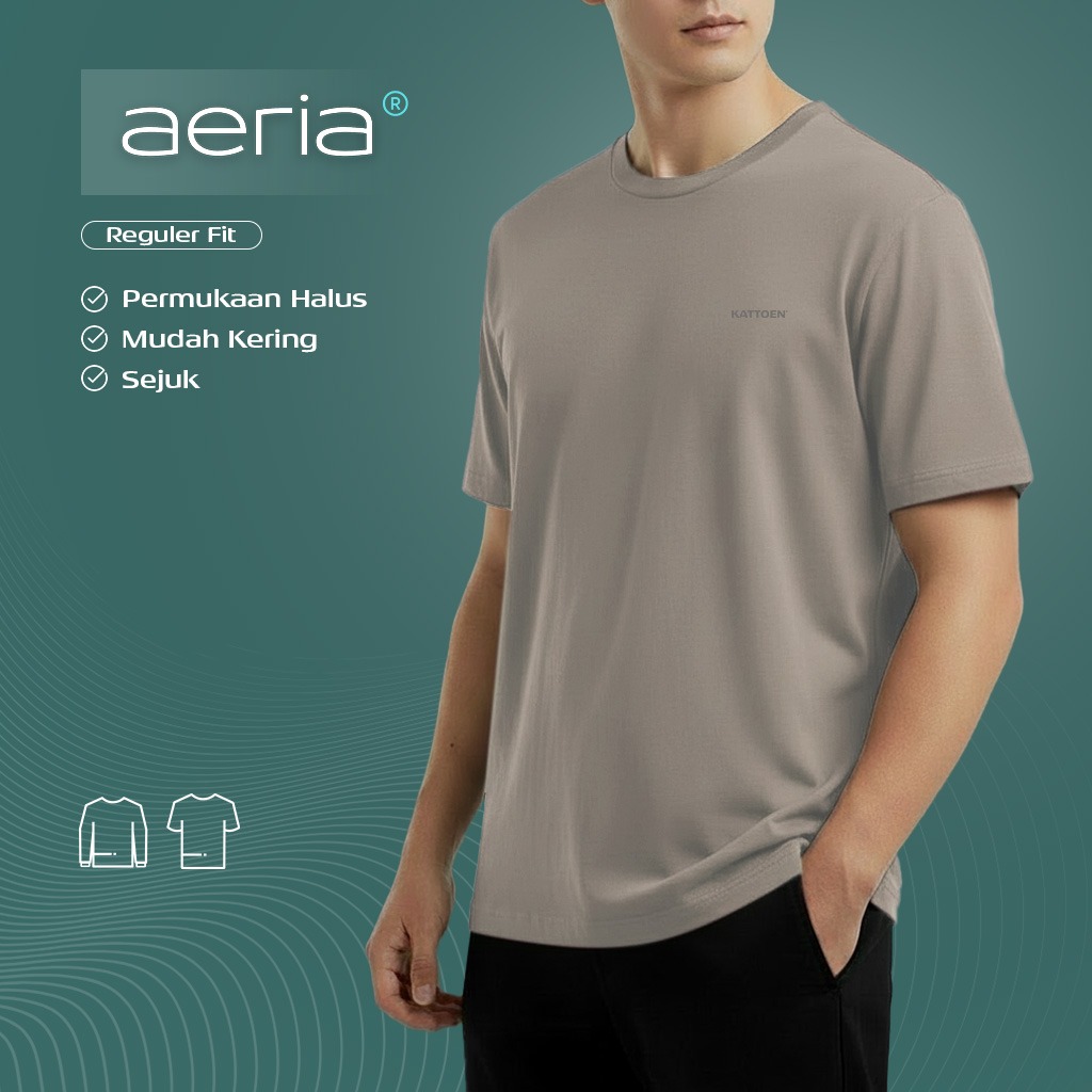 Kattoen - Aeria TShirt Peanut Brown 185 Gsm