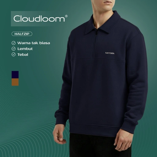 Image of Kattoen - Cloudloom Half Zipper Series II 290 Gsm