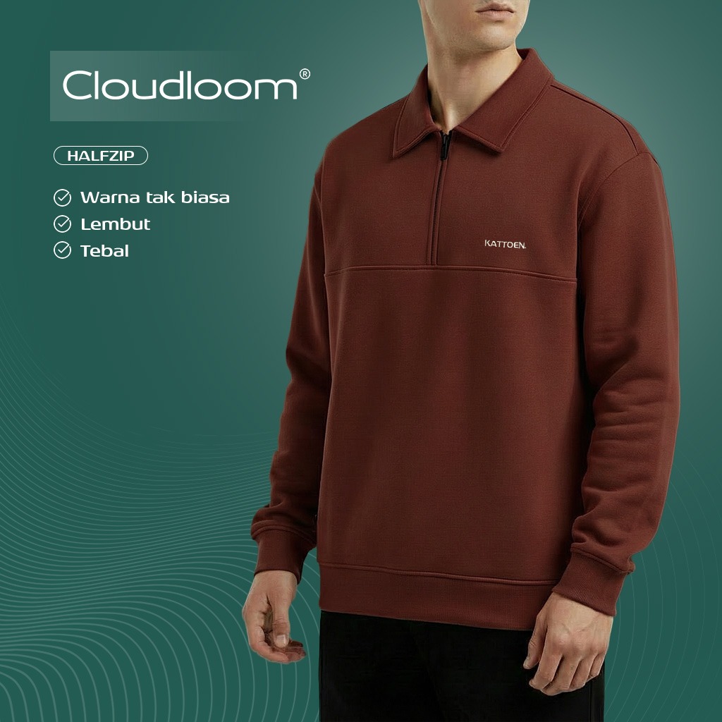 Kattoen - Cloudloom Half Zipper Series VII 290 Gsm
