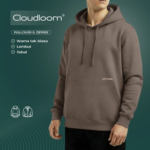 Image of Kattoen - Cloudloom Jaket Jumper Hoodie Polos Chestnut 290 Gsm