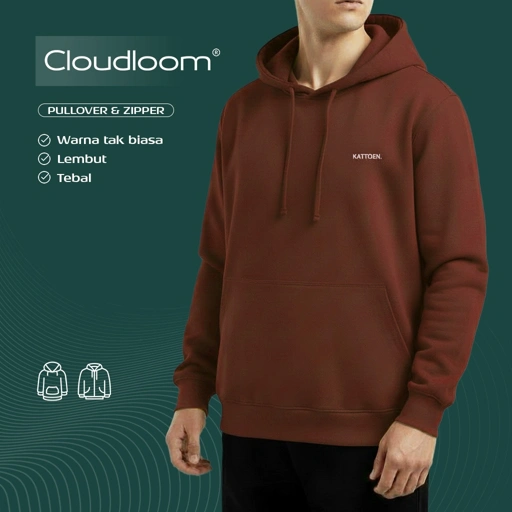 Image of Kattoen - Cloudloom Jaket Jumper Hoodie Polos Brick 300 Gsm