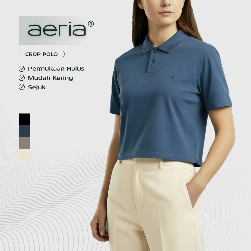 Kattoen - Polo Shirt Crop Aeria Series 290 Gsm