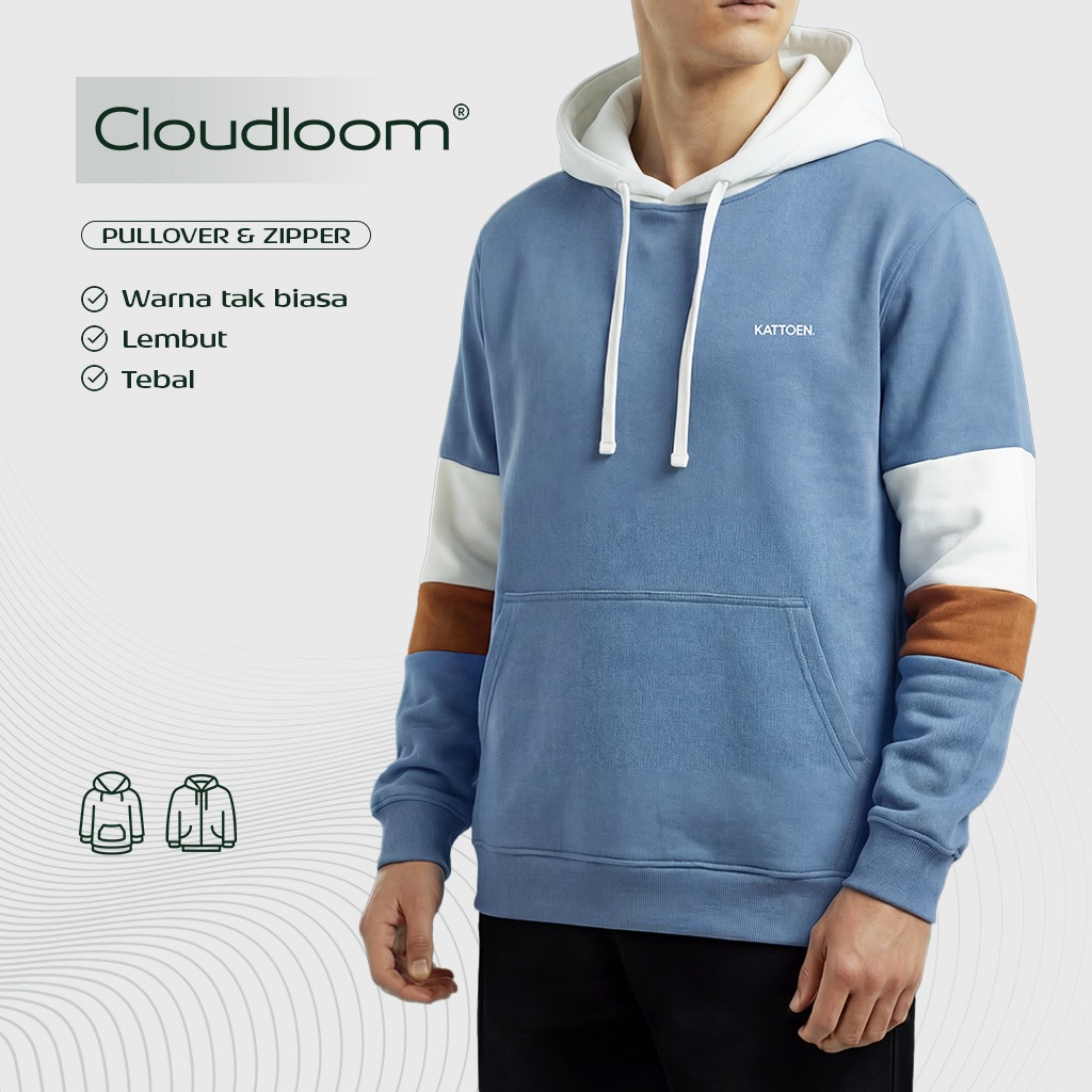 Kattoen - Cloudloom Jacket Jumper Hoodie Twotone Alba Series 300 Gsm