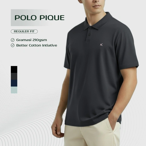 Image of Kattoen - Kaos Polos Polo Shirt Bordir New Logo
