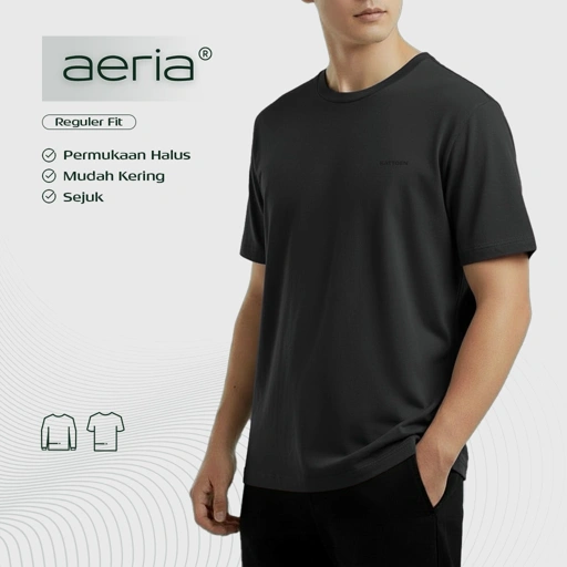 Image of Kattoen - Aeria T-Shirt Dark Grey 185gsm