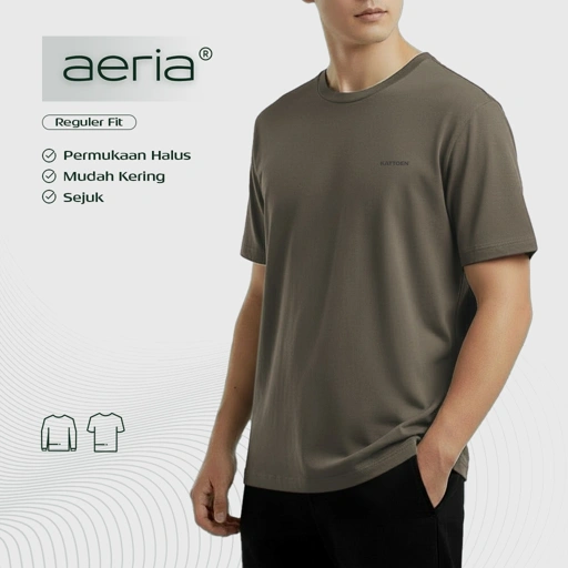 Image of Kattoen - Aeria T-Shirt Chestnut Brown 185 Gsm