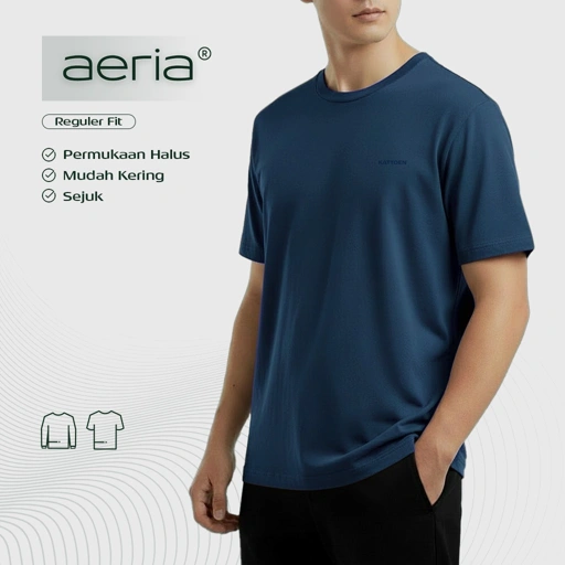 Image of Kattoen - Aeria T-Shirt Cobalt 185gsm