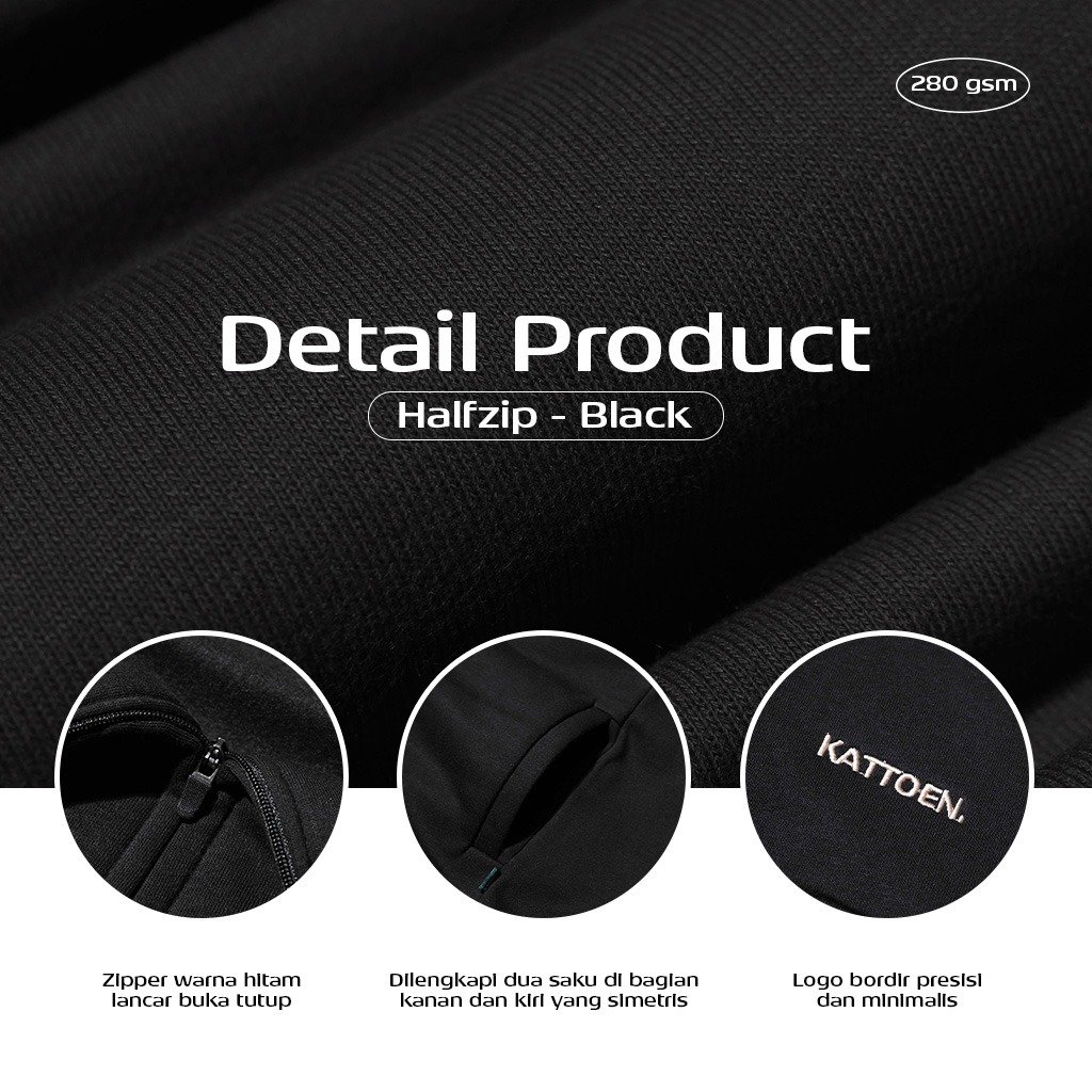 Kattoen - Cloudloom Half Zipper Series I 290 Gsm