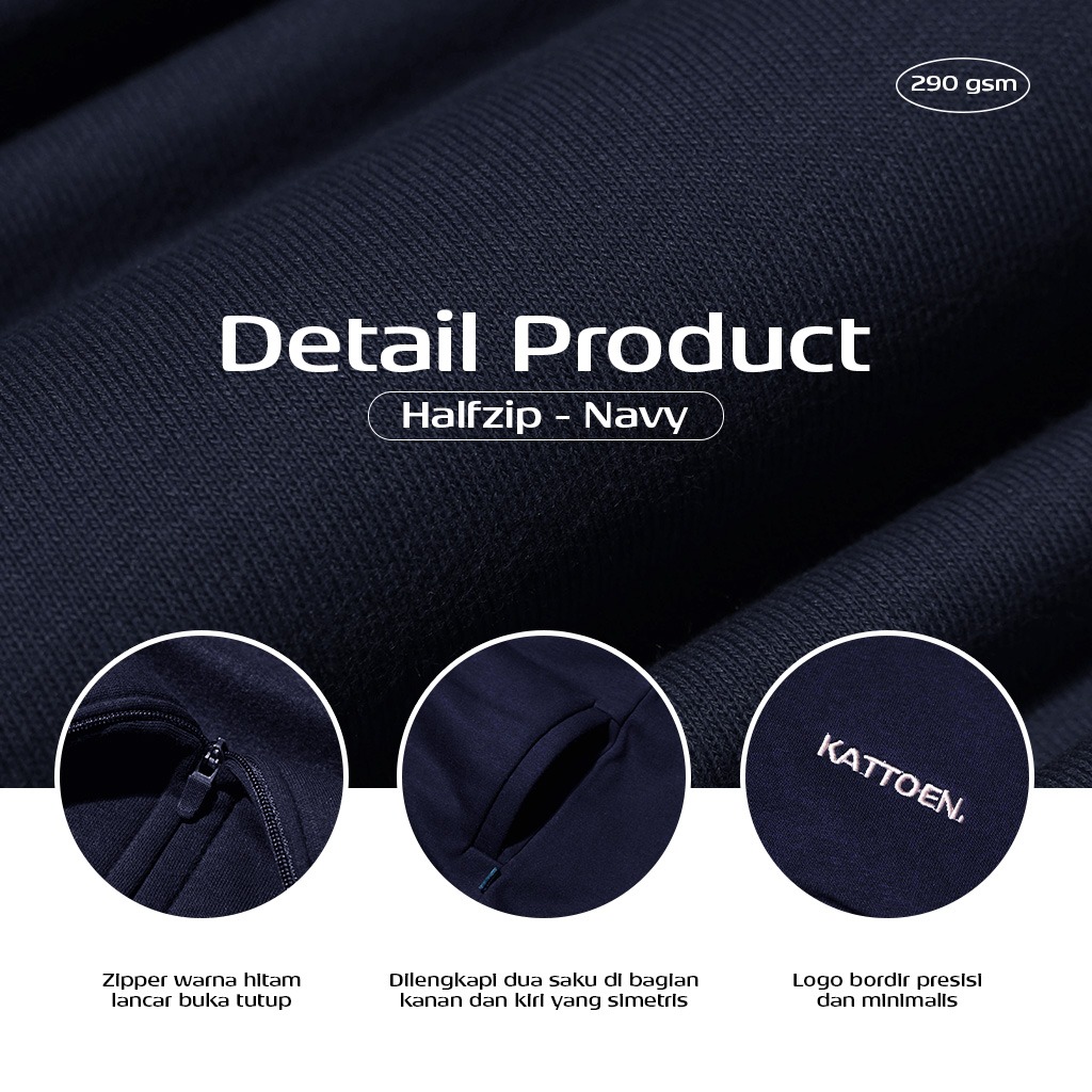 Kattoen - Cloudloom Half Zipper Series II 290 Gsm