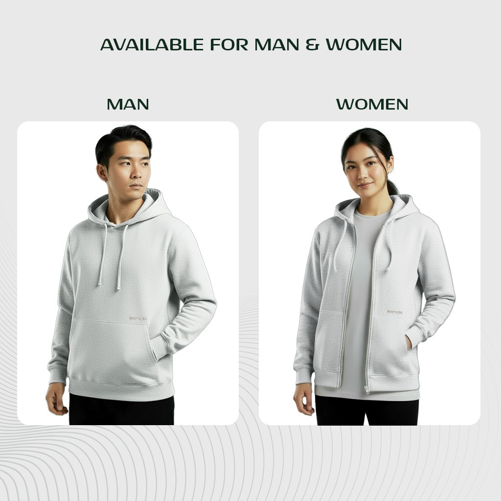 Kattoen - Cloudloom Jaket Jumper Hoodie Polos Grey Misty - Abu-Abu Misty 280 Gsm