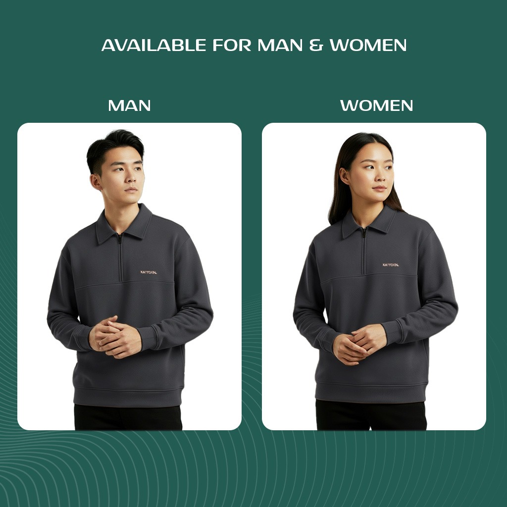 Kattoen - Cloudloom Half Zipper Series IV 290 Gsm