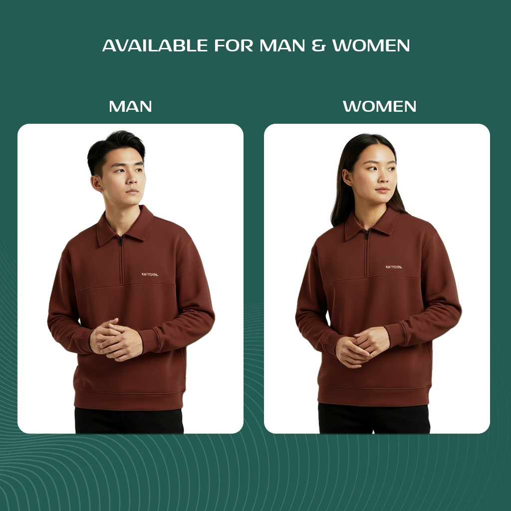 Kattoen - Cloudloom Half Zipper Series VII 290 Gsm