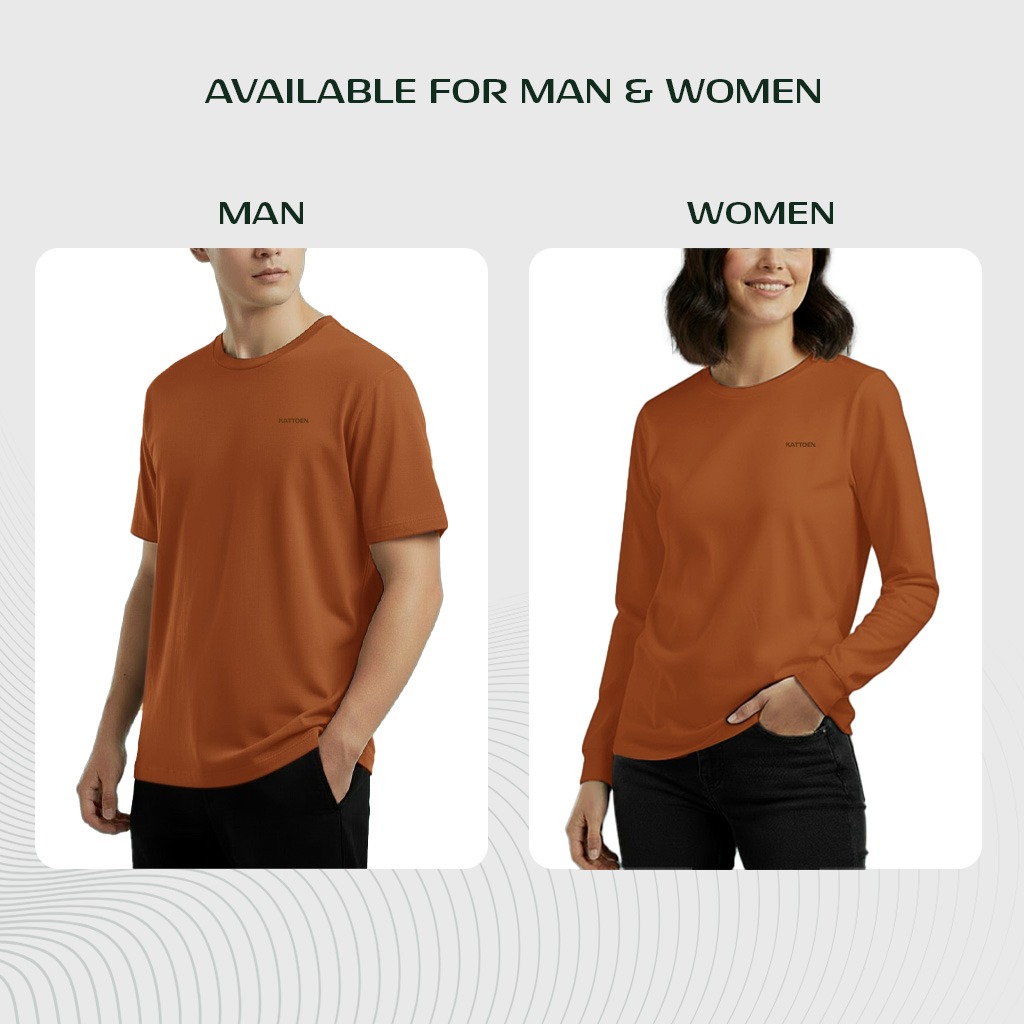 Kattoen - Aeria Tshirt Terracota 185 Gsm
