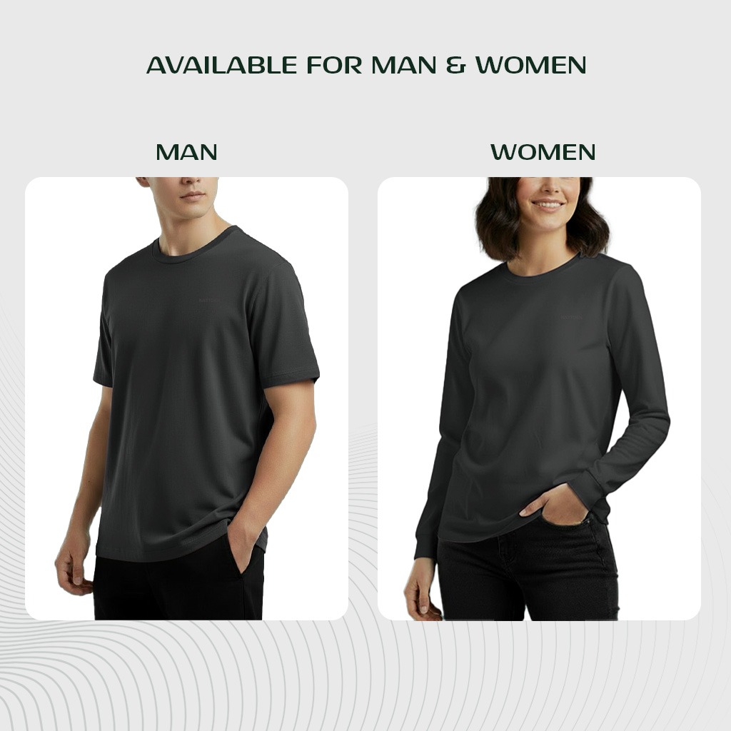 Kattoen - Aeria T-Shirt Dark Grey 185gsm