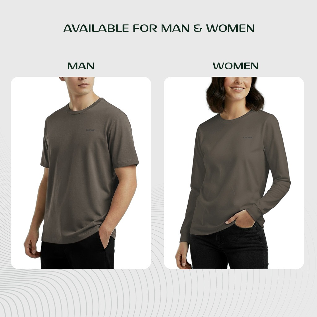 Kattoen - Aeria T-Shirt Chestnut Brown 185 Gsm