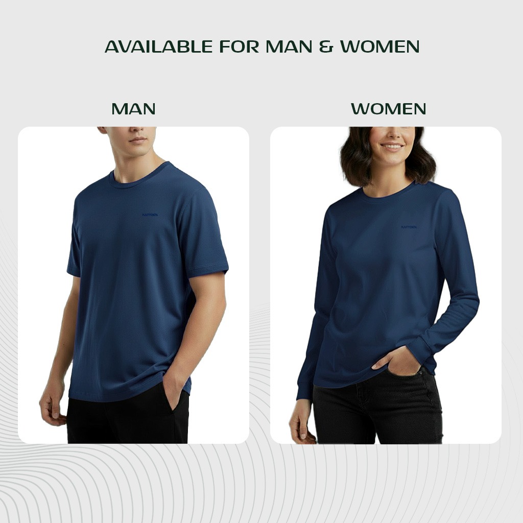 Kattoen - Aeria T-Shirt Cobalt 185gsm
