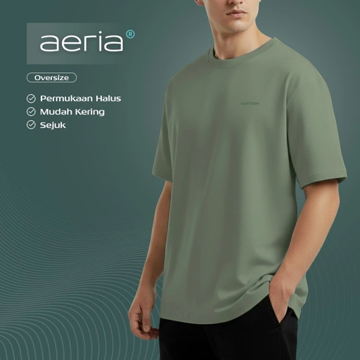 Image of Kattoen - Aeria Oversize Sage Green 200gsm