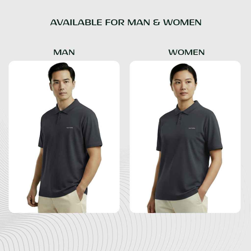 Kattoen - Kaos Polos Polo Shirt Bordir Kattoen